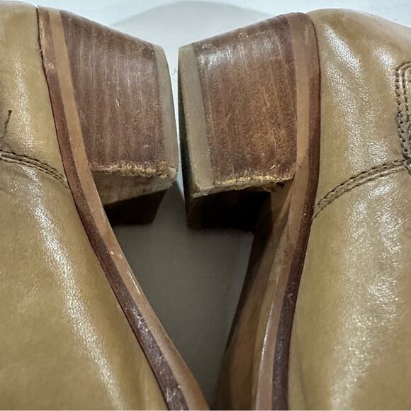 Madewell Spencer Taupe Chelsea Slip On Leather Ankle Boots Size 8.5 - Picture 7 of 11
